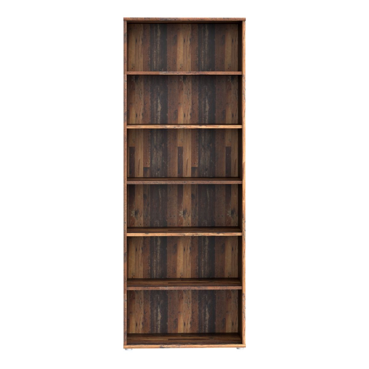 Wooden Bookcase Tall And Wide With 5 Shelves - Essential
