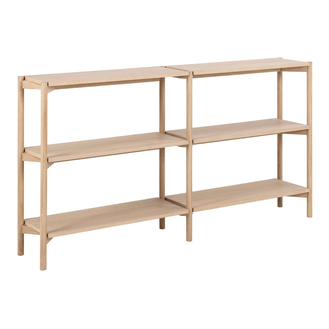 Wooden Bookcase Wide With 4 Shelves - Braidwood