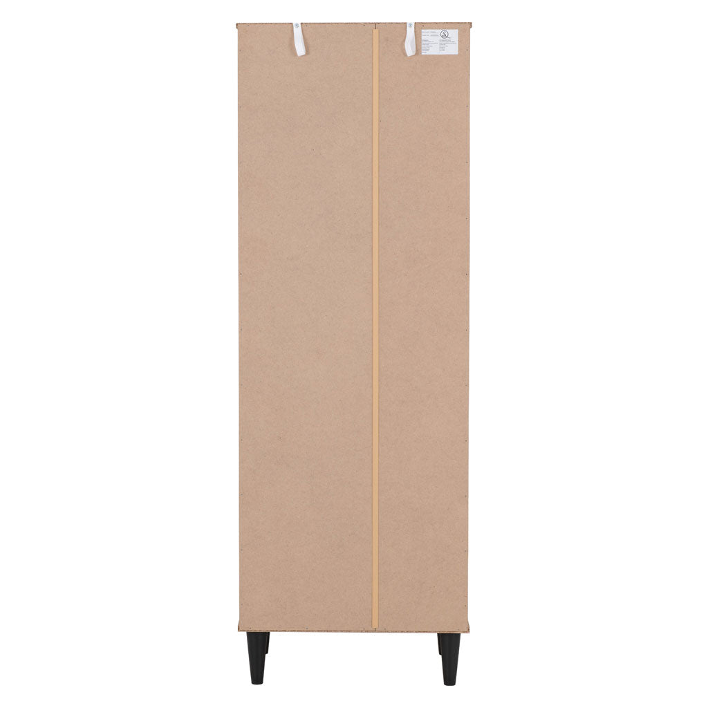 Wooden Bookcase With 1 Door And 2 Drawers - Tessa