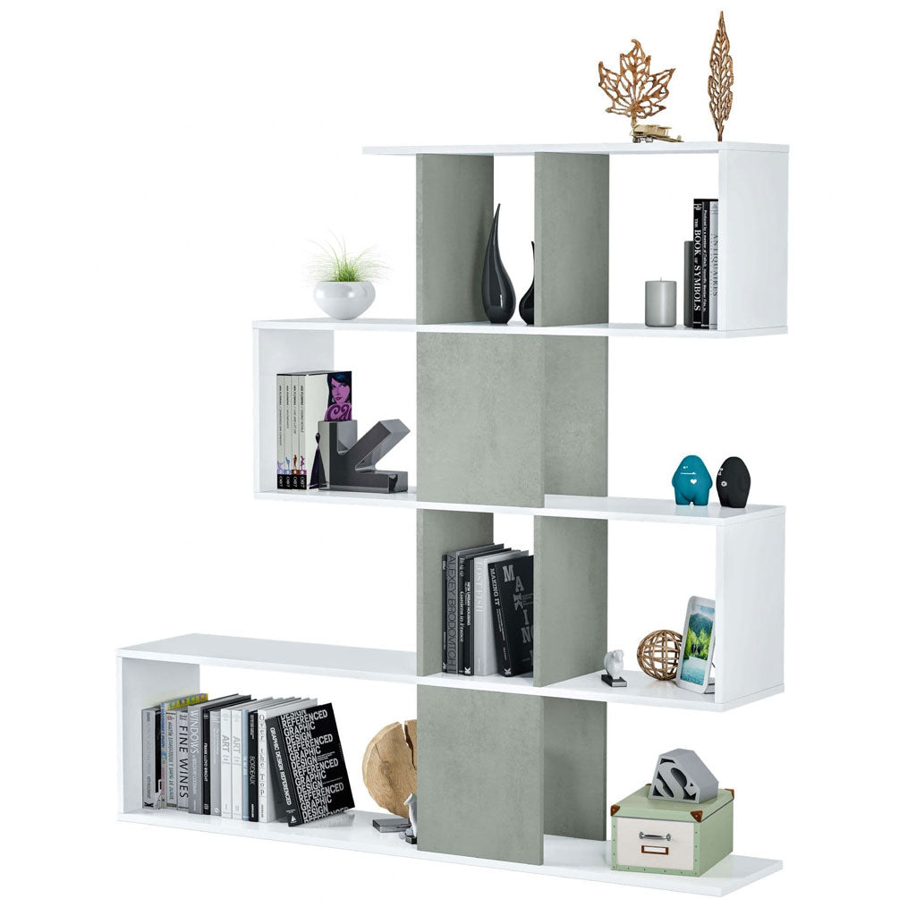 Wooden Bookcase With 10 Open Storage Compartments - Zamia