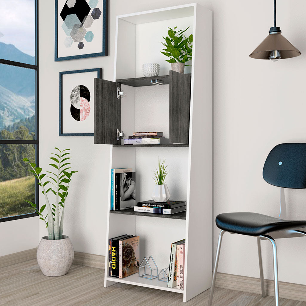 Wooden Bookcase With 2 Doors - Dallas