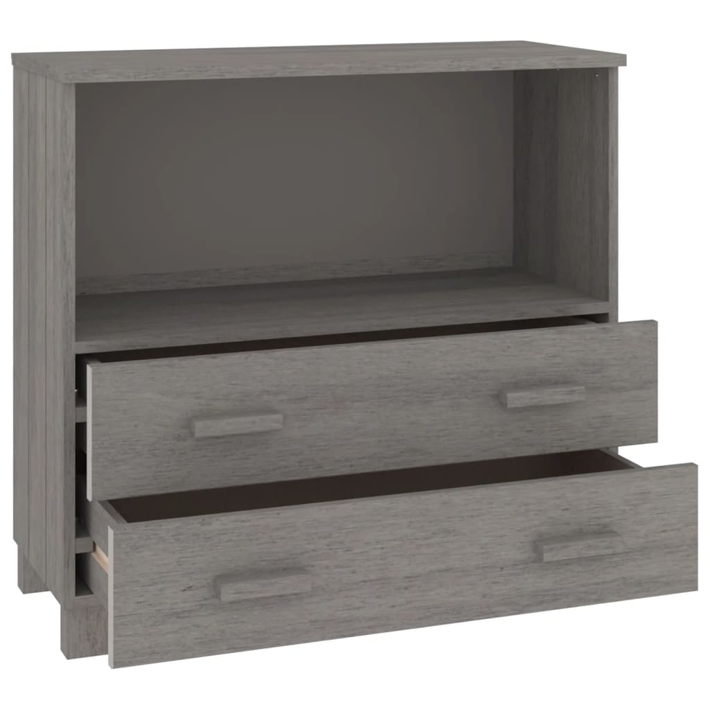 Wooden Bookcase With 2 Drawers And 1 Shelf - Hamar