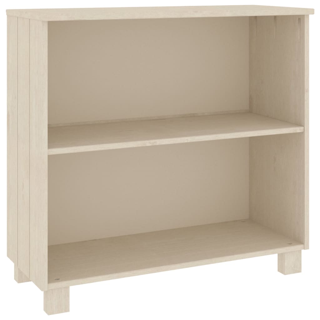 Wooden Bookcase With 2 Shelves - Hamar