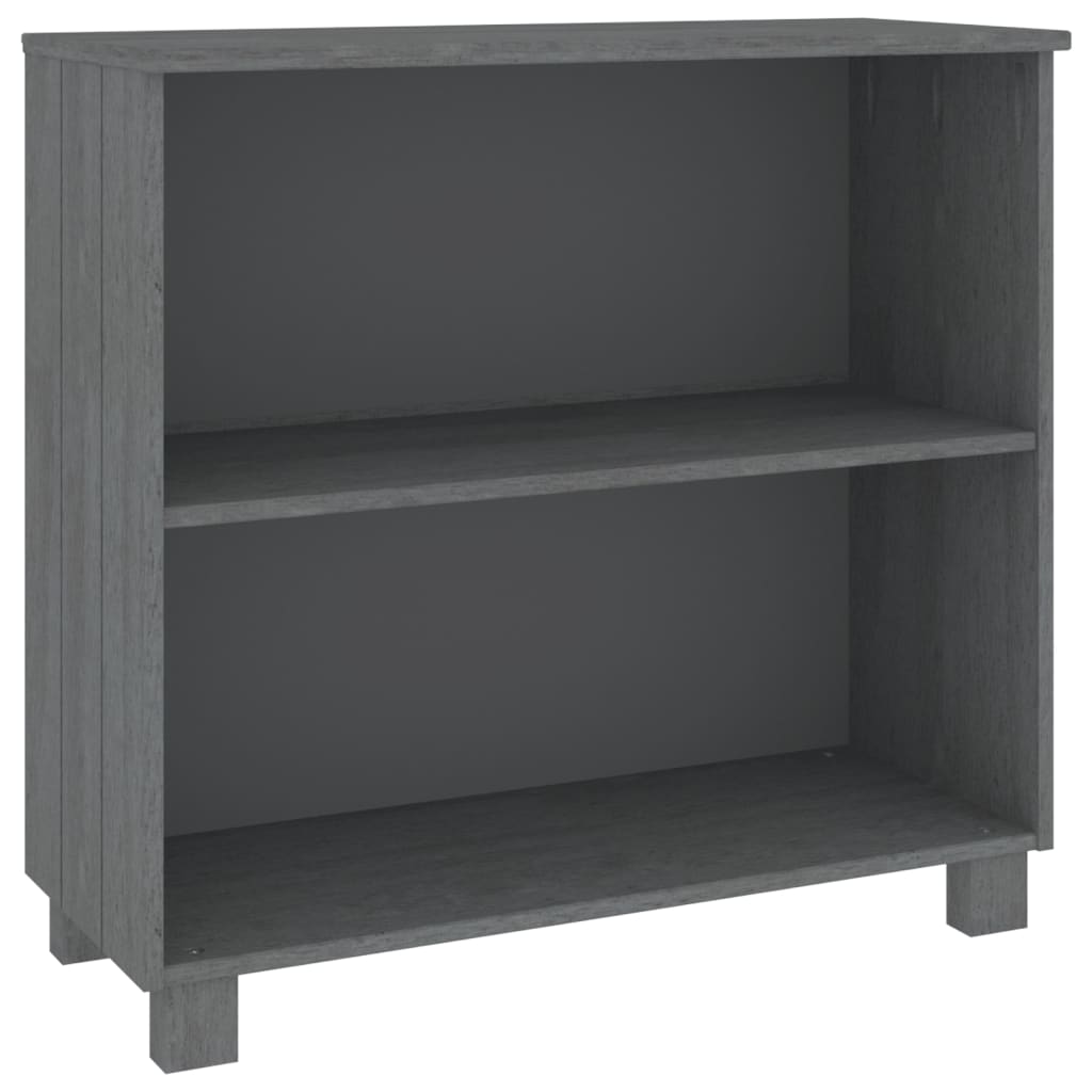Wooden Bookcase With 2 Shelves - Hamar