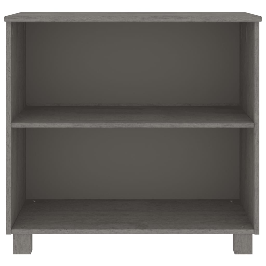 Wooden Bookcase With 2 Shelves - Hamar