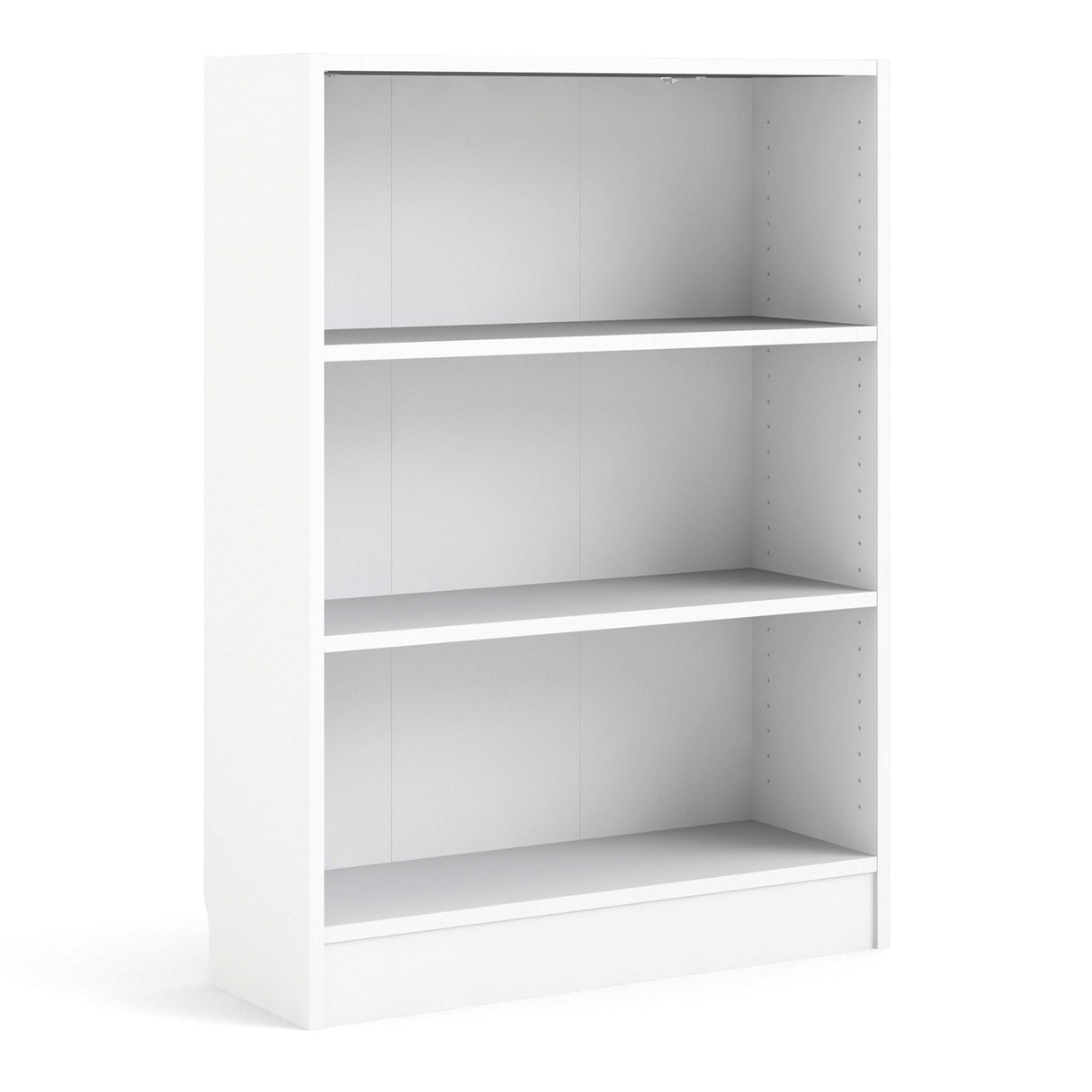 Wooden Bookcase With 2 Shelves Low And Wide - Basic