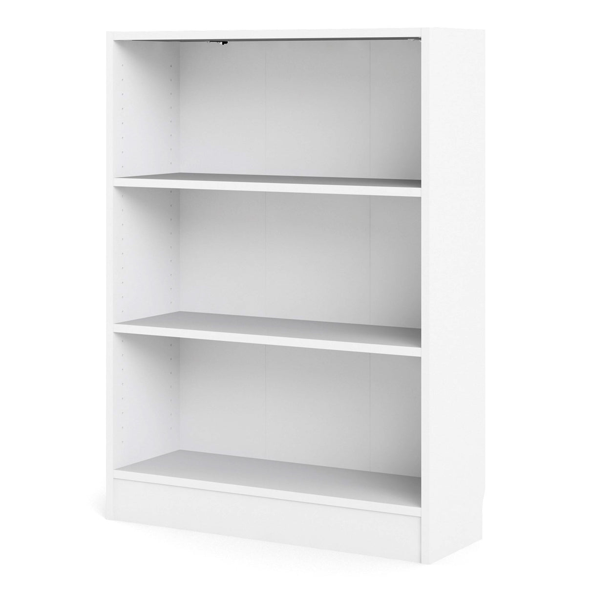 Wooden Bookcase With 2 Shelves Low And Wide - Basic