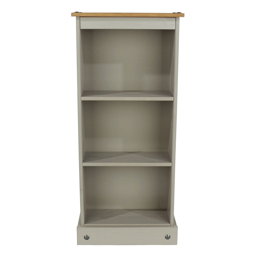 Wooden Bookcase With 3 Shelves Low - Corona
