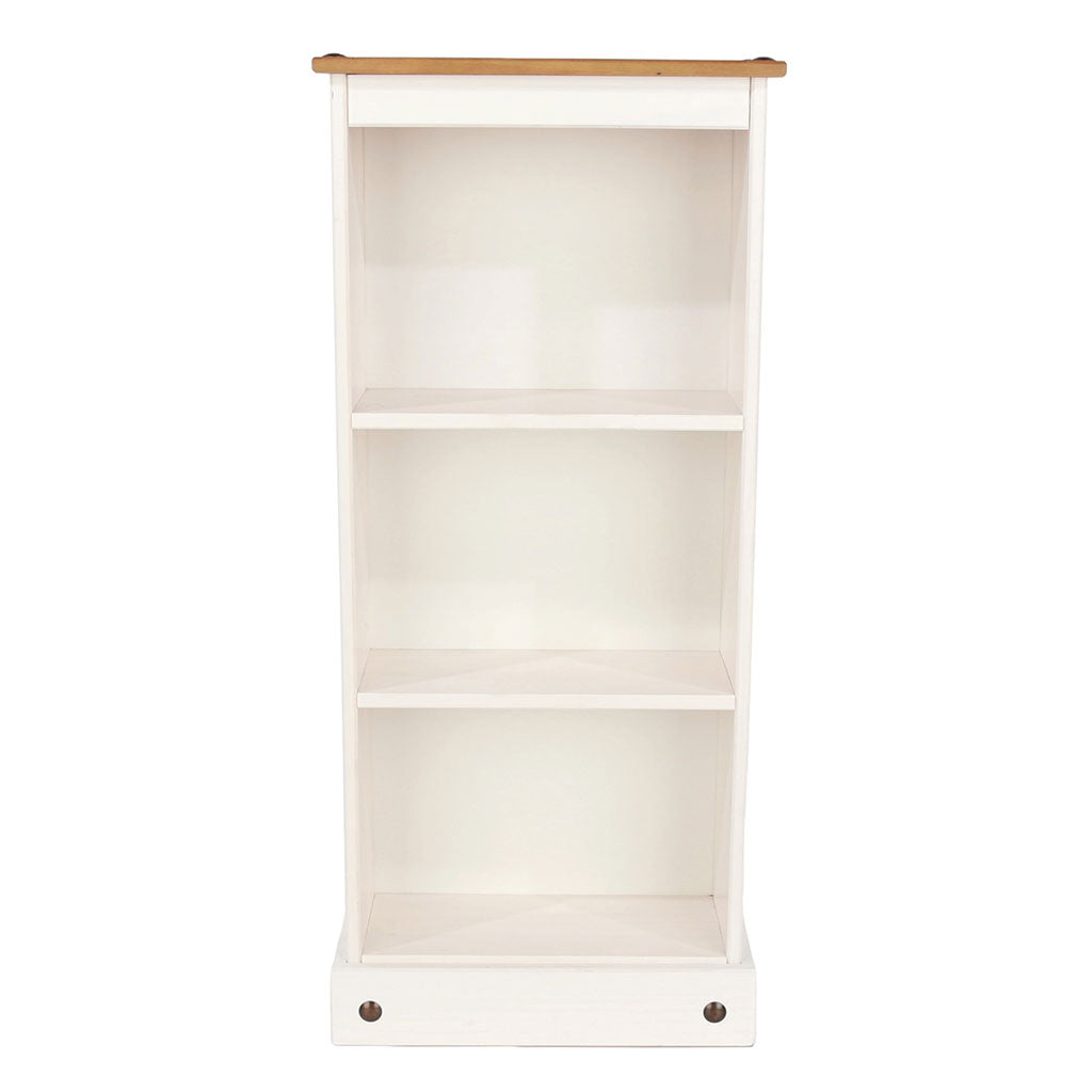 Wooden Bookcase With 3 Shelves Low - Corona