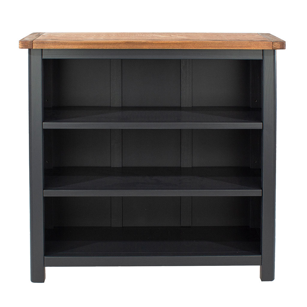 Wooden Bookcase With 3 Shelves Low - Dunkeld