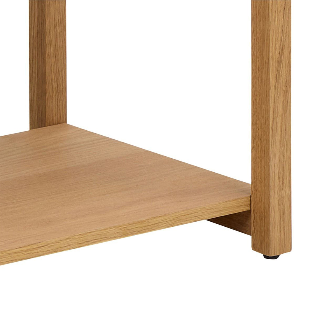 Wooden Bookcase With 3 Shelves Rectangular - Ludza