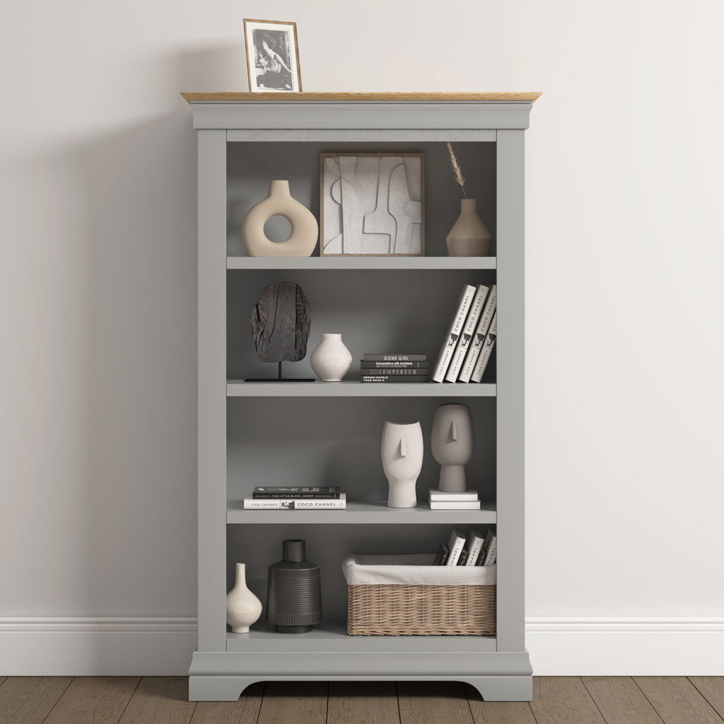 Wooden Bookcase With 4 Shelves - Bordeaux