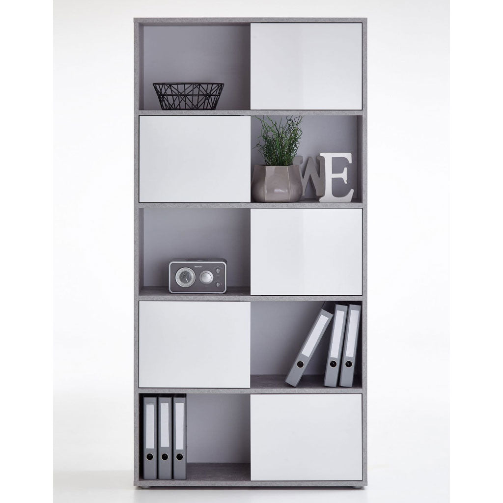 Wooden Bookcase With 5 Doors - Lumberton