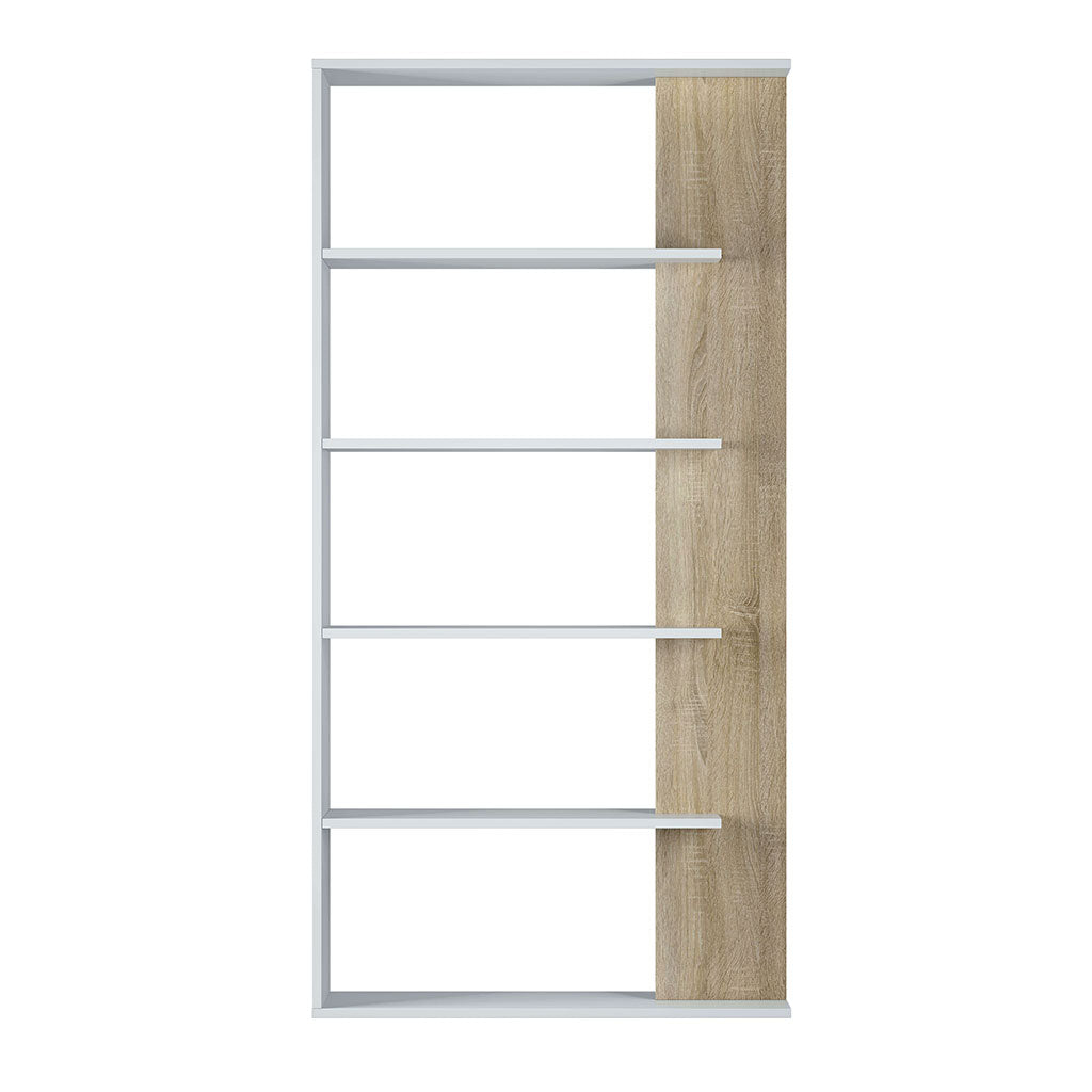 Wooden Bookcase With 5 Shelves - Adel