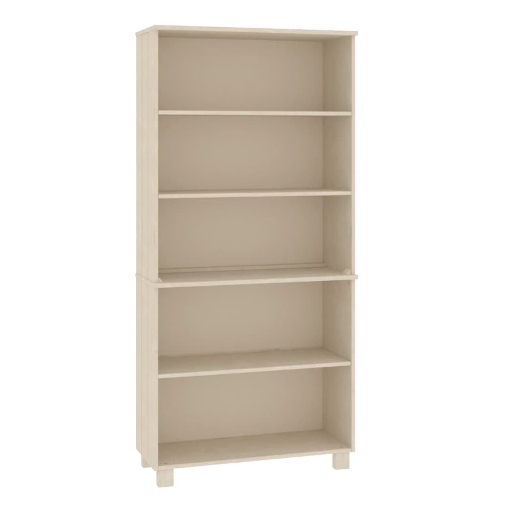 Wooden Bookcase With 5 Shelves - Hamar