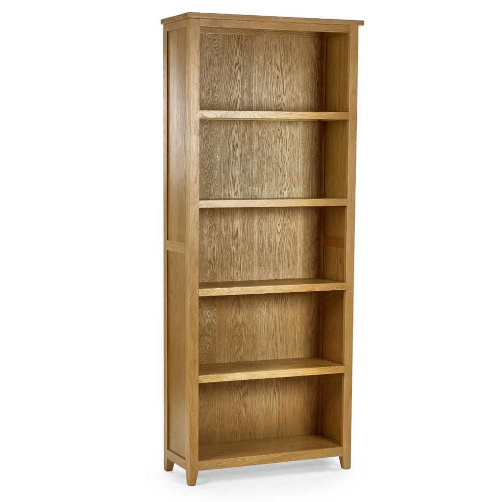 Wooden Bookcase With 5 Shelves - Mallory
