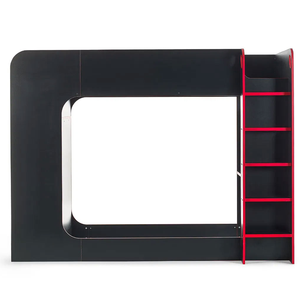 Wooden Bunk Bed With Gaming Desk - Horizon