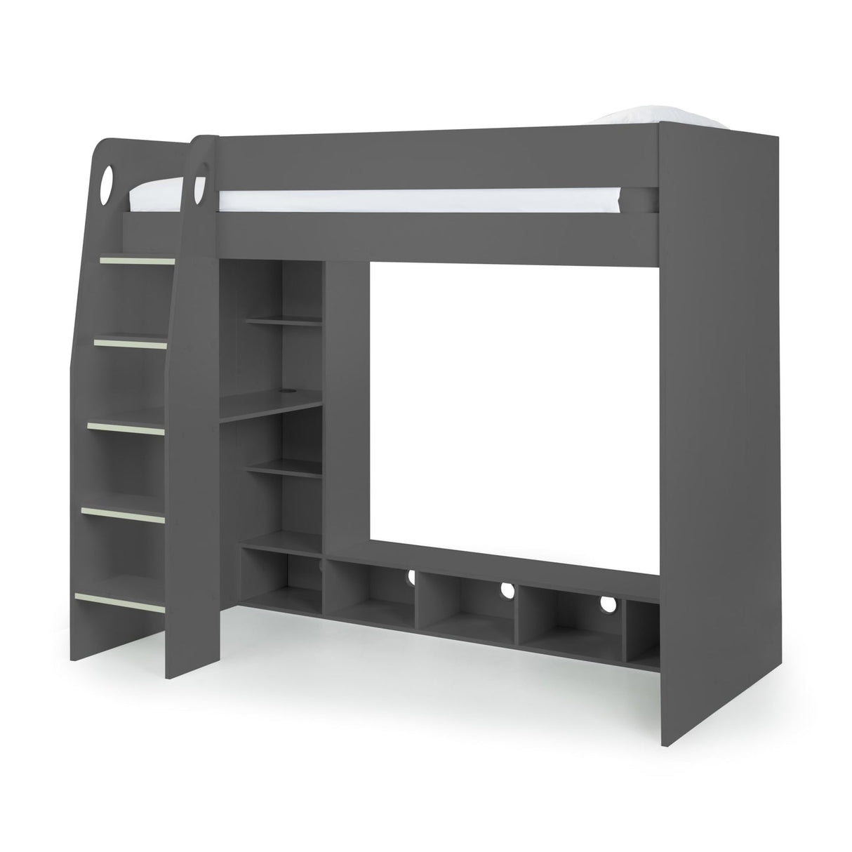 Wooden Bunk Bed With Gaming Desk - Nebula