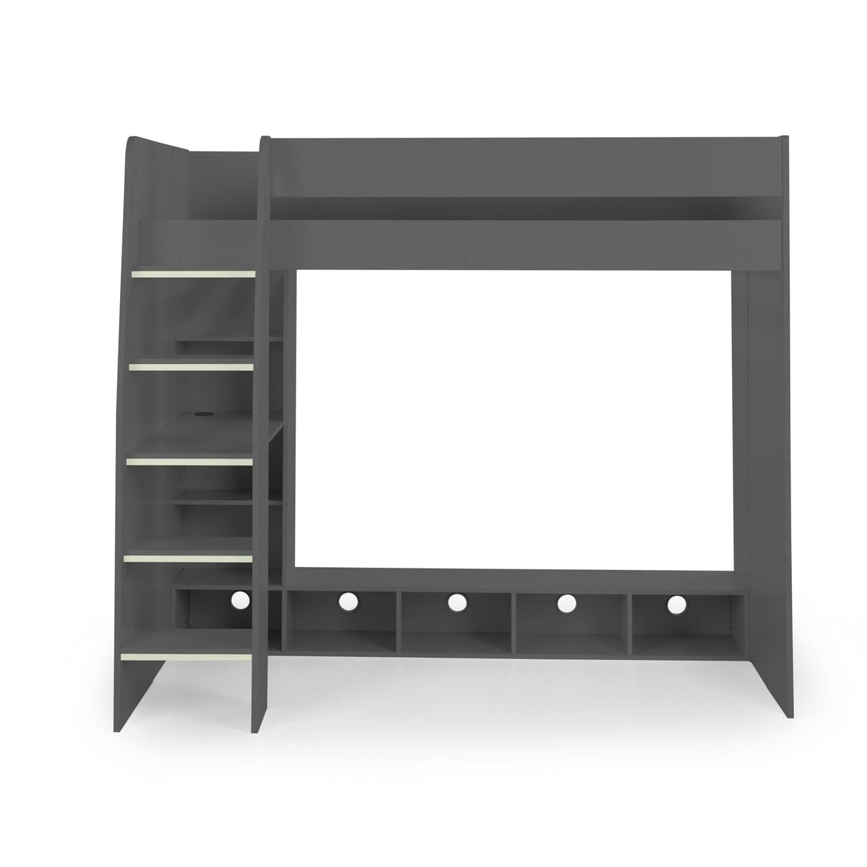 Wooden Bunk Bed With Gaming Desk - Nebula