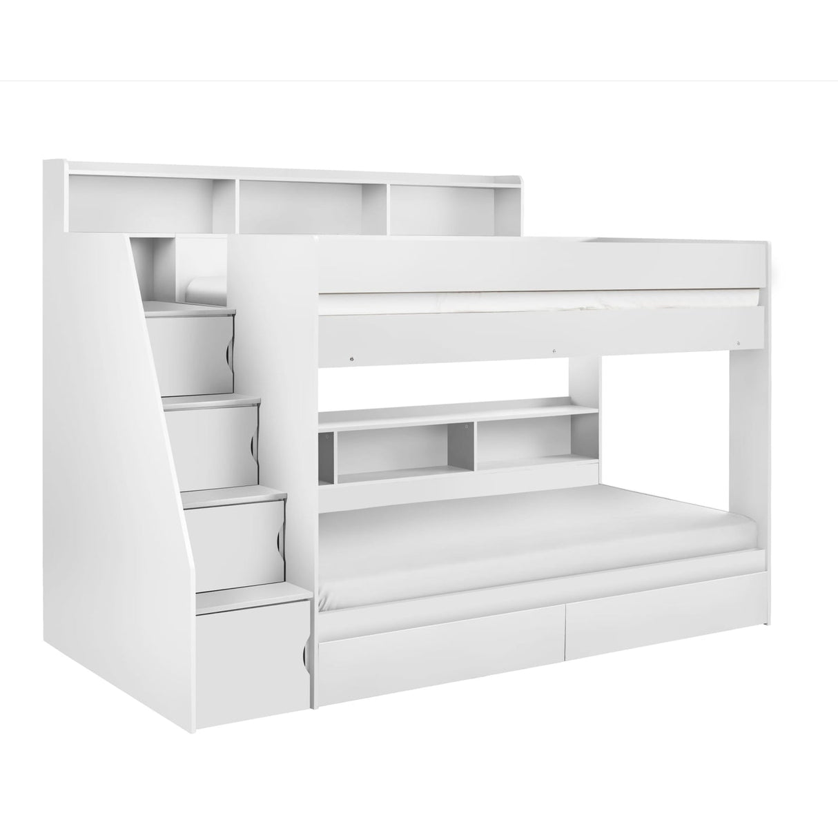 Wooden Bunk Bed With Ladder - Camelot