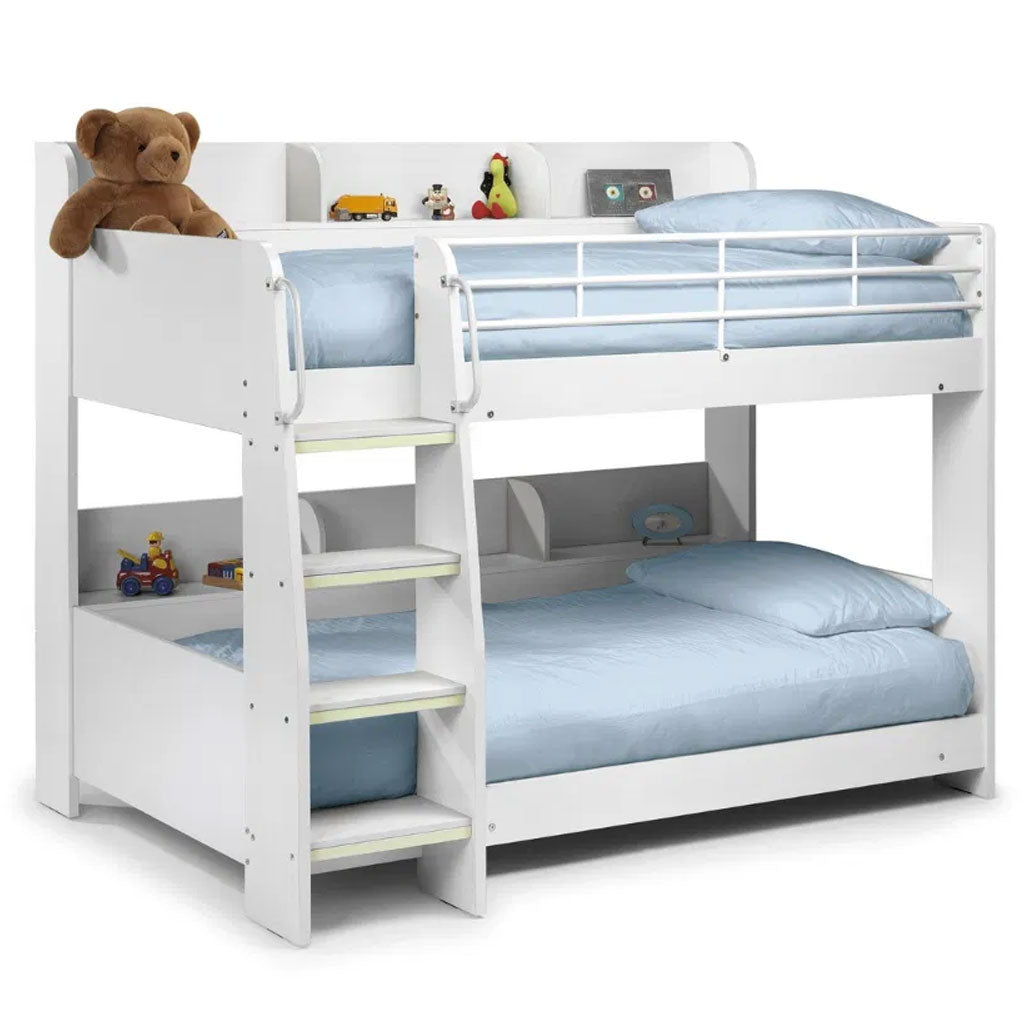 Wooden Bunk Bed With Ladder - Domino