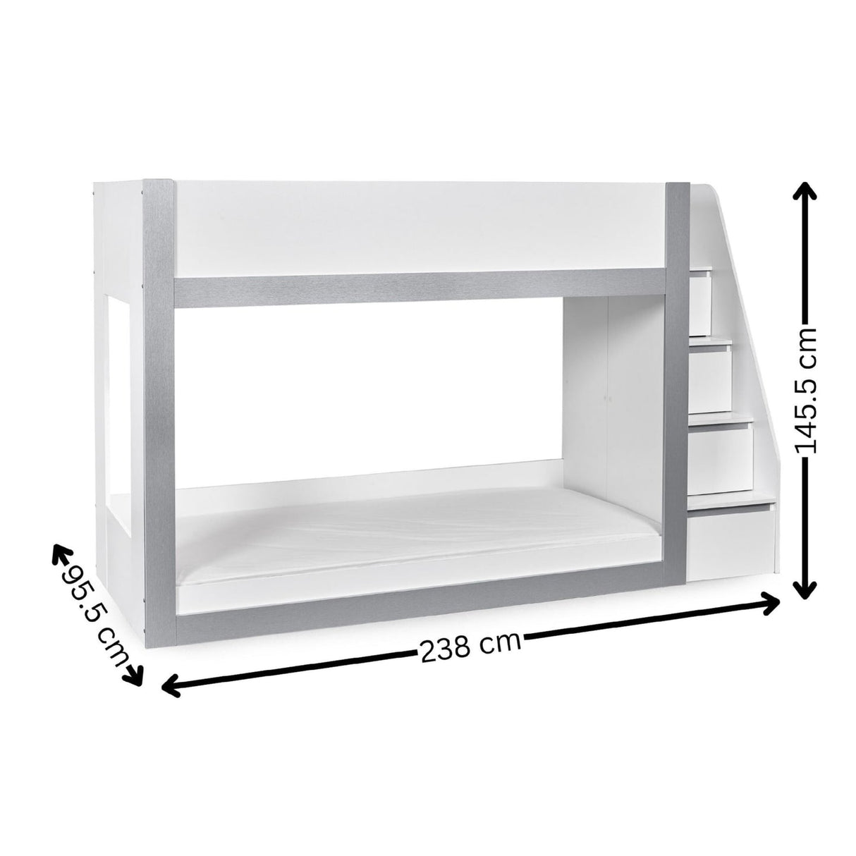 Wooden Bunk Bed With Ladder - Gaia