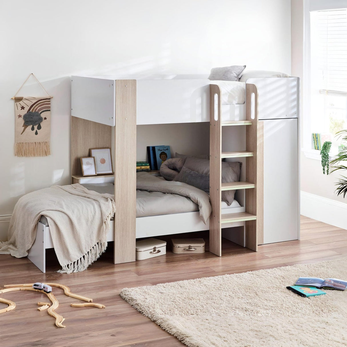 Wooden Bunk Bed With Ladder - Horizon