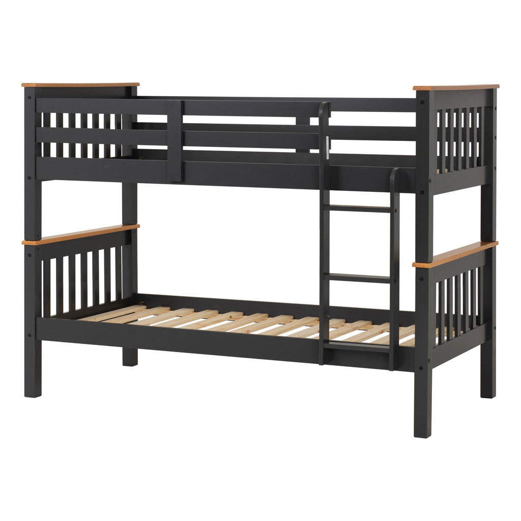 Wooden Bunk Bed With Ladder - Neptune