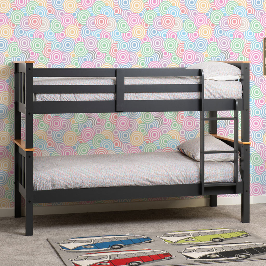 Wooden Bunk Bed With Ladder - Neptune