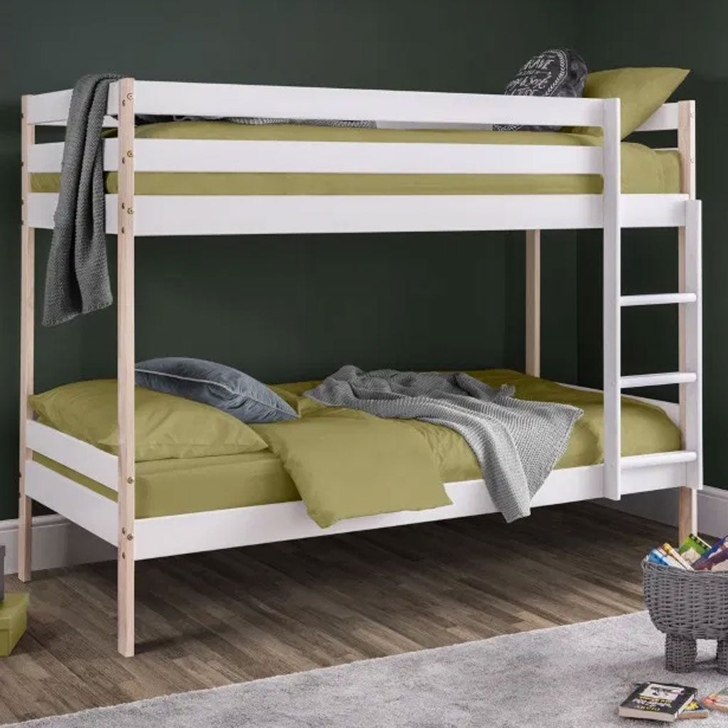 Wooden Bunk Bed With Ladder - Nova