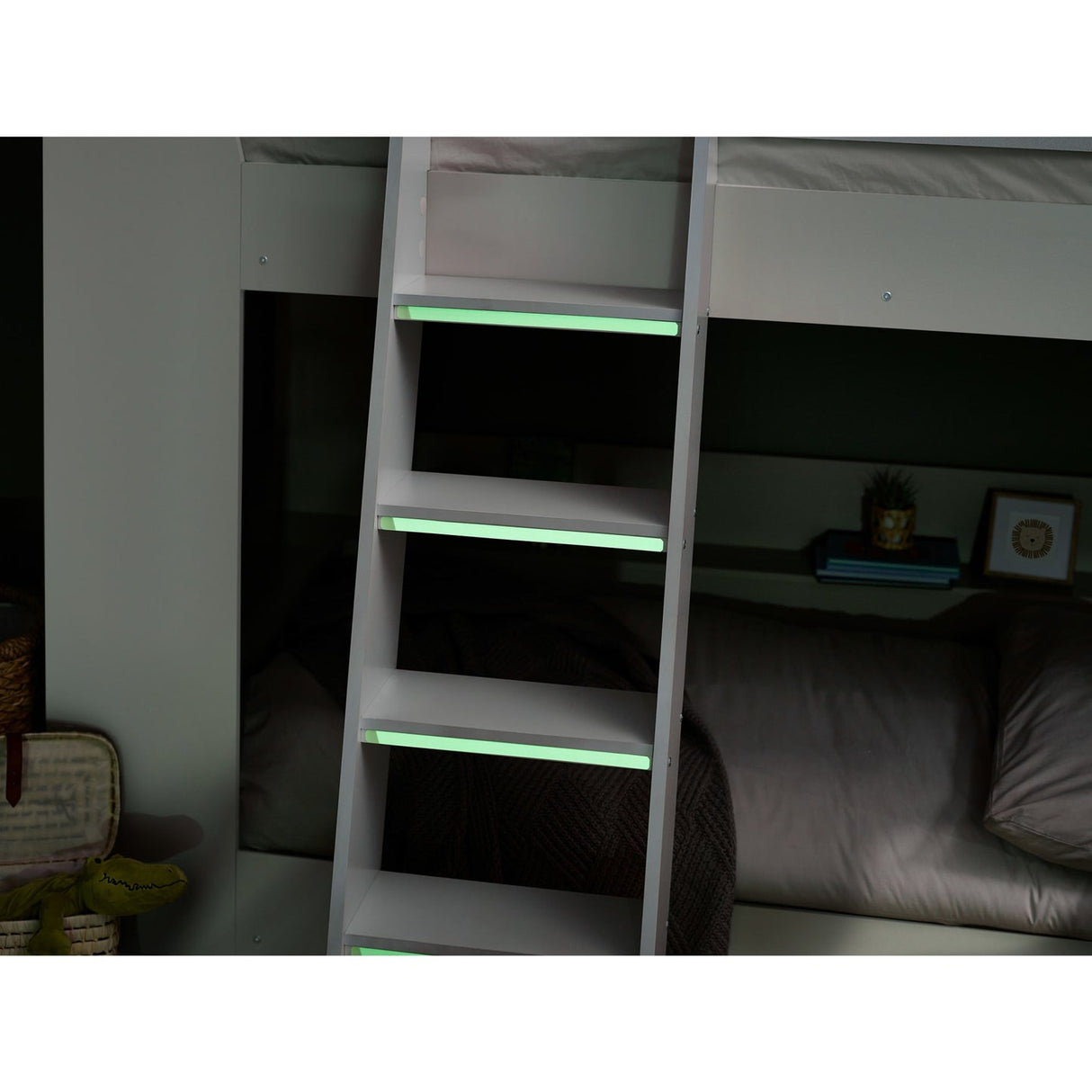 Wooden Bunk Bed With Ladder - Parsec