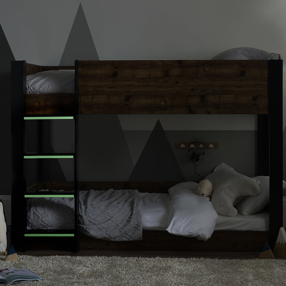 Wooden Bunk Bed With Ladder - Solomon