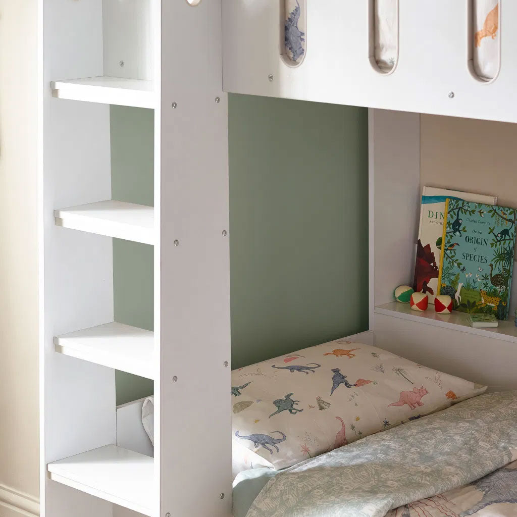 Wooden Bunk Bed With Ladder - Vision