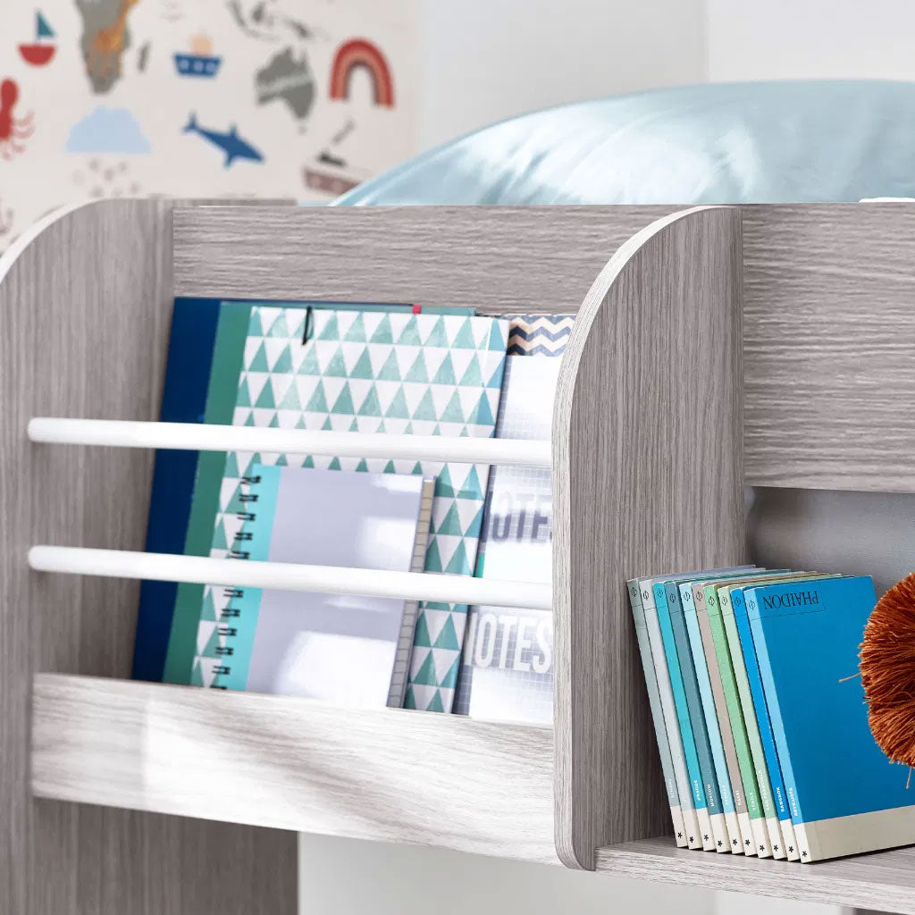 Wooden Bunk Bed With Underbed And Ladder - Mars