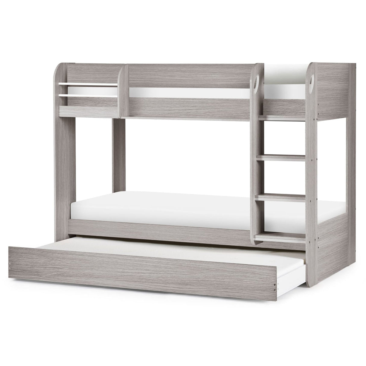 Wooden Bunk Bed With Underbed And Ladder - Mars