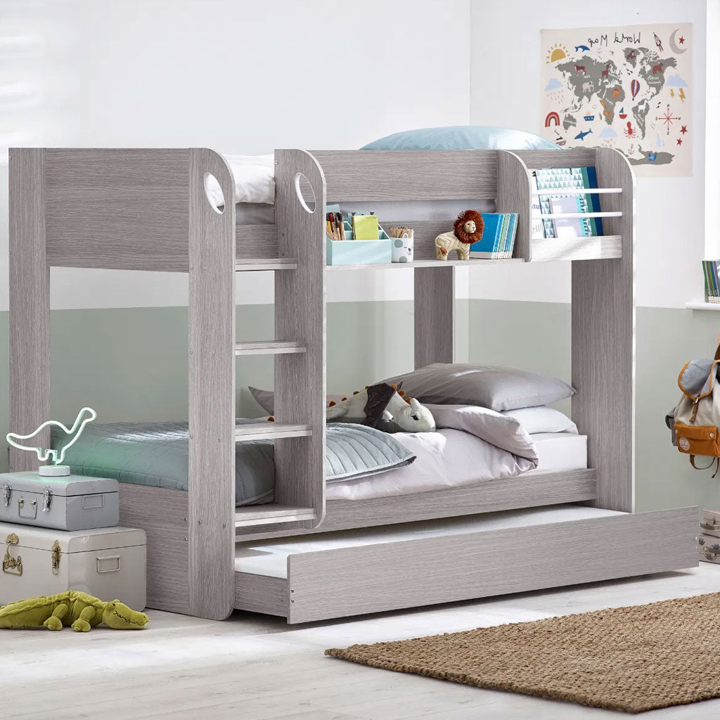 Wooden Bunk Bed With Underbed And Ladder - Mars