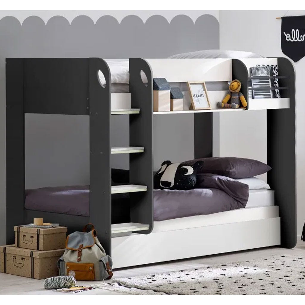 Wooden Bunk Bed With Underbed And Ladder - Mars