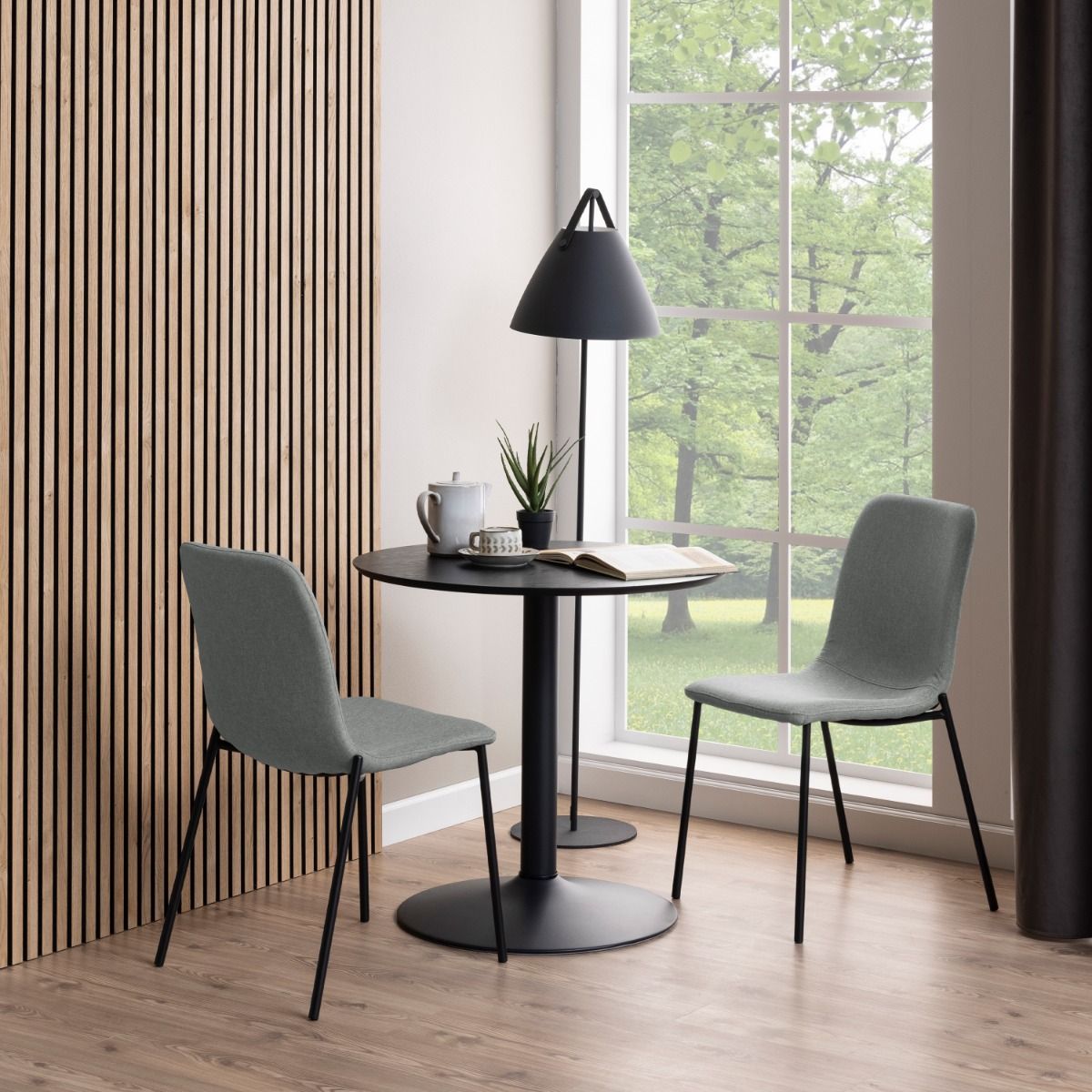 Wooden Cafe Dining Table for 2 to 4 People Round - Ibiza