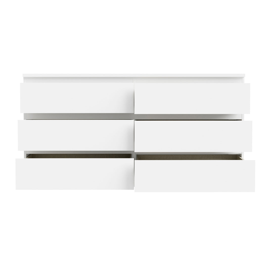 Wooden Chest 6 Drawers Wide - Edmore