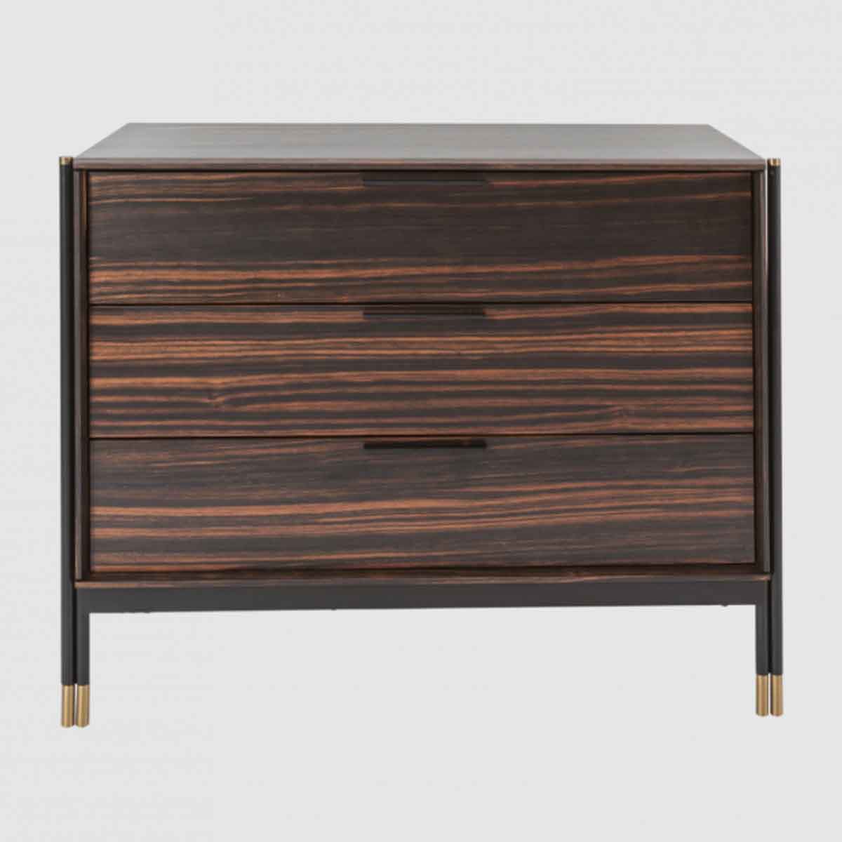 Wooden Chest Of 3 Drawers 100cm Wide - Bali