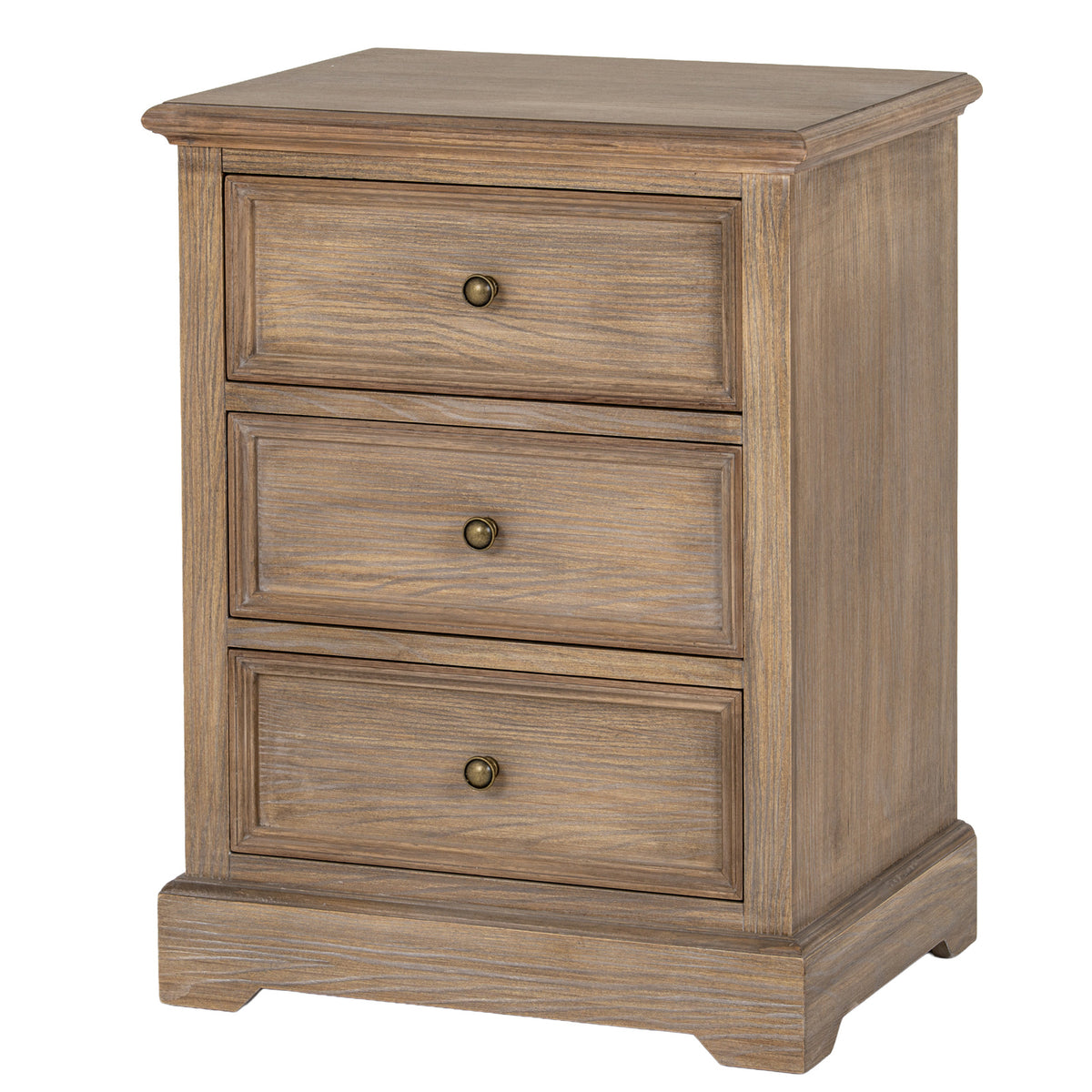 Wooden Chest Of 3 Drawers 50cm Wide - Delphine