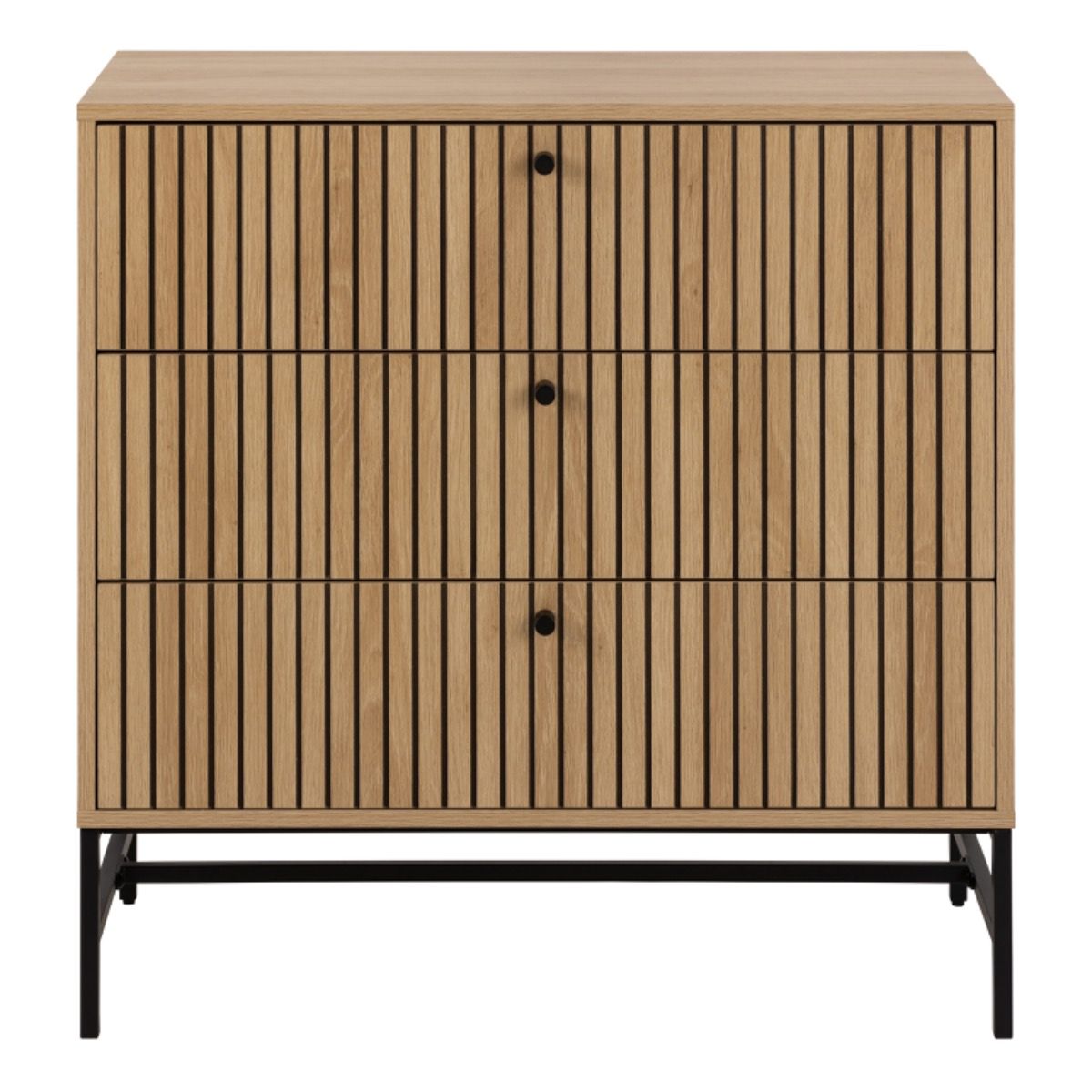 Wooden Chest Of 3 Drawers - Albany