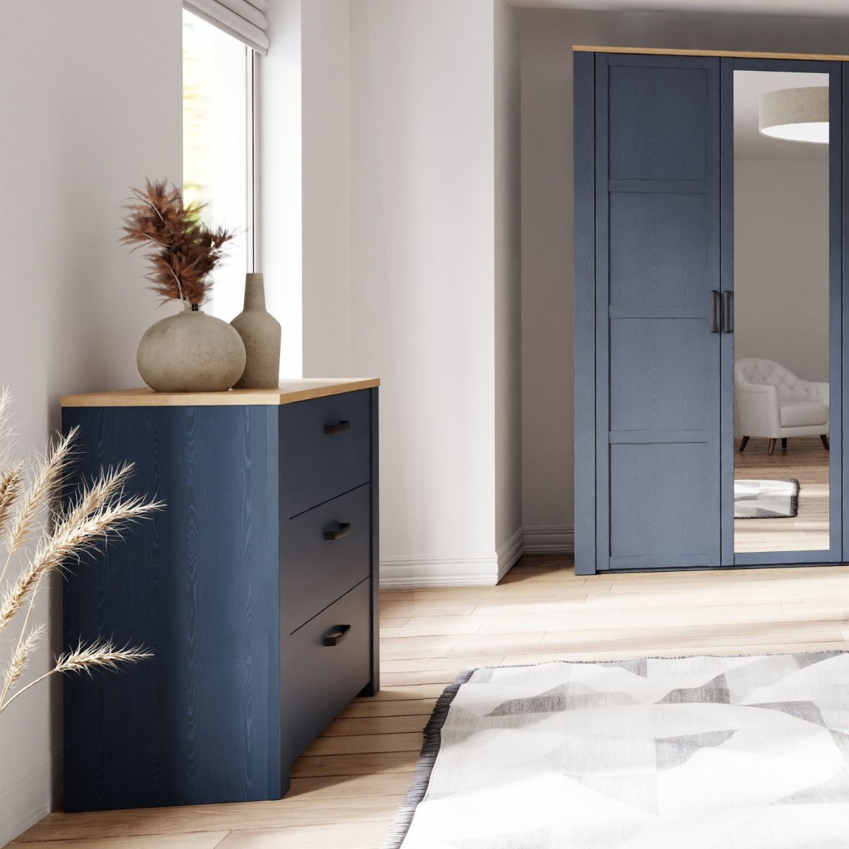 Wooden Chest Of 3 Drawers - Bohol