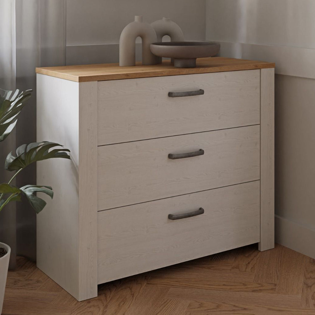 Wooden Chest Of 3 Drawers - Bohol