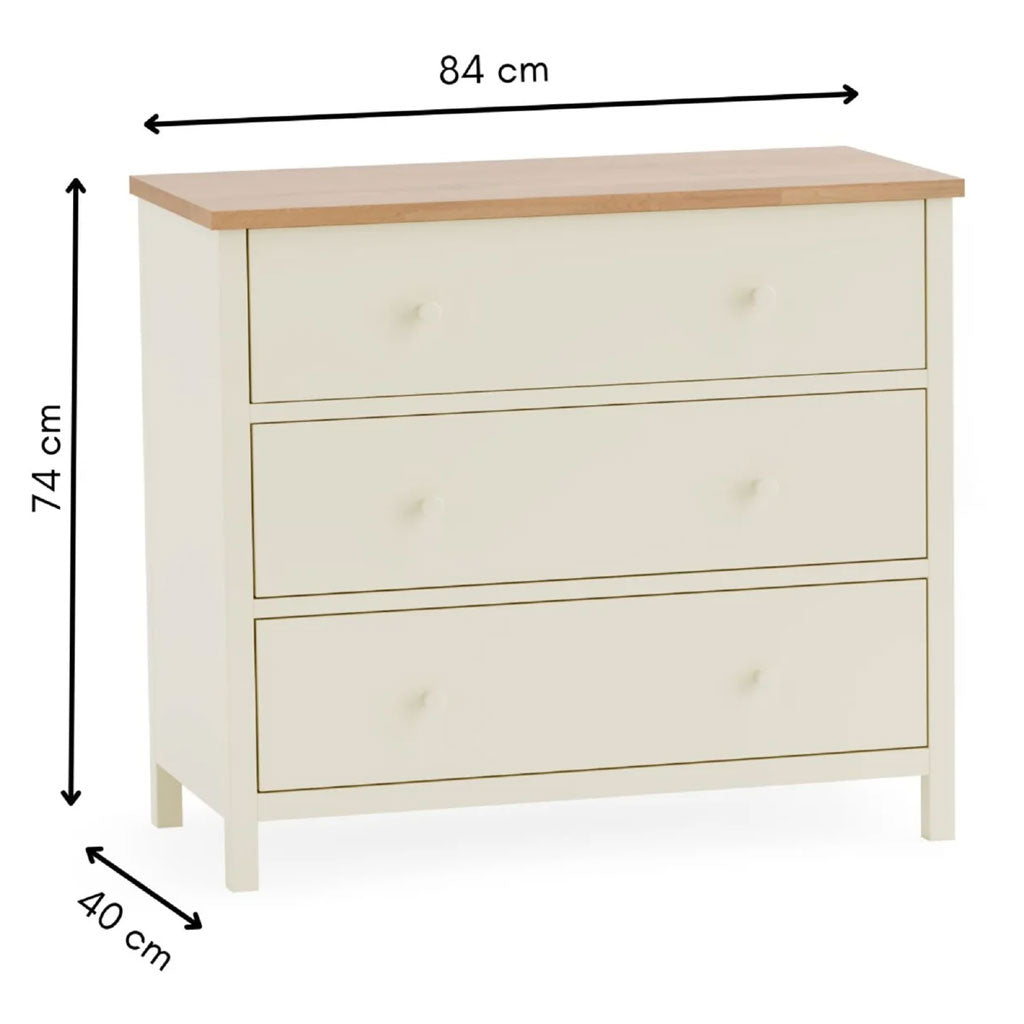 Wooden Chest Of 3 Drawers - Coxmoor