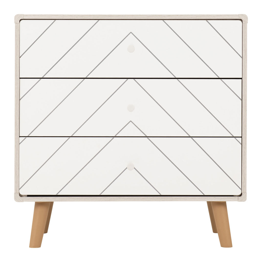 Wooden Chest Of 3 Drawers - Dixie