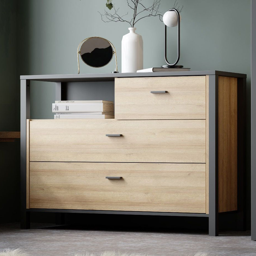 Wooden Chest Of 3 Drawers - High Rock