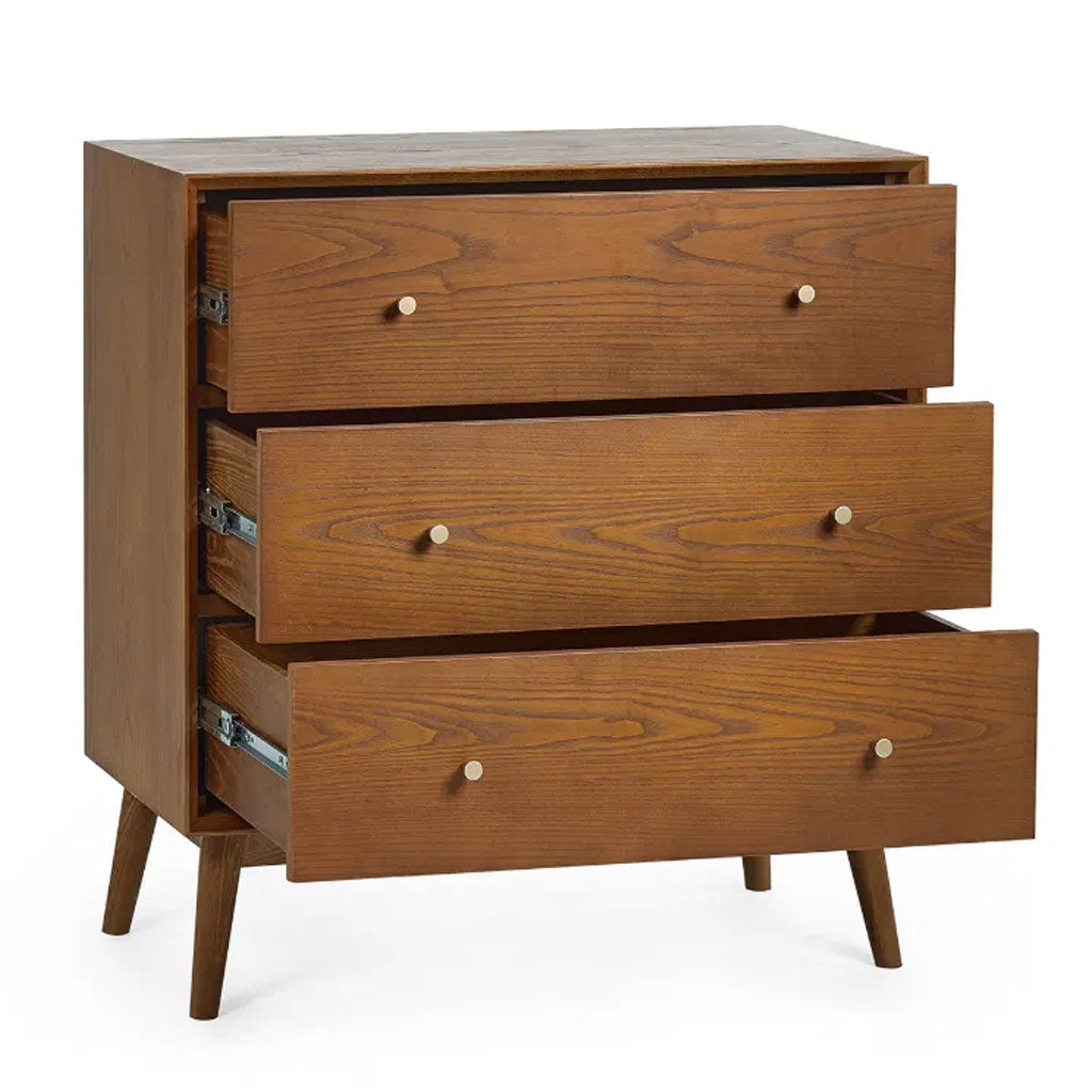 Wooden Chest Of 3 Drawers - Lowry