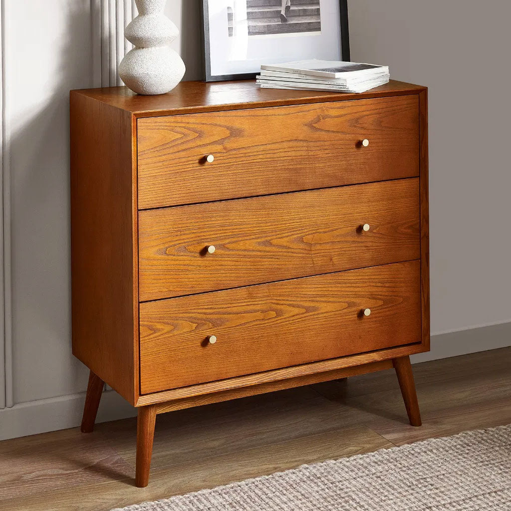 Wooden Chest Of 3 Drawers - Lowry