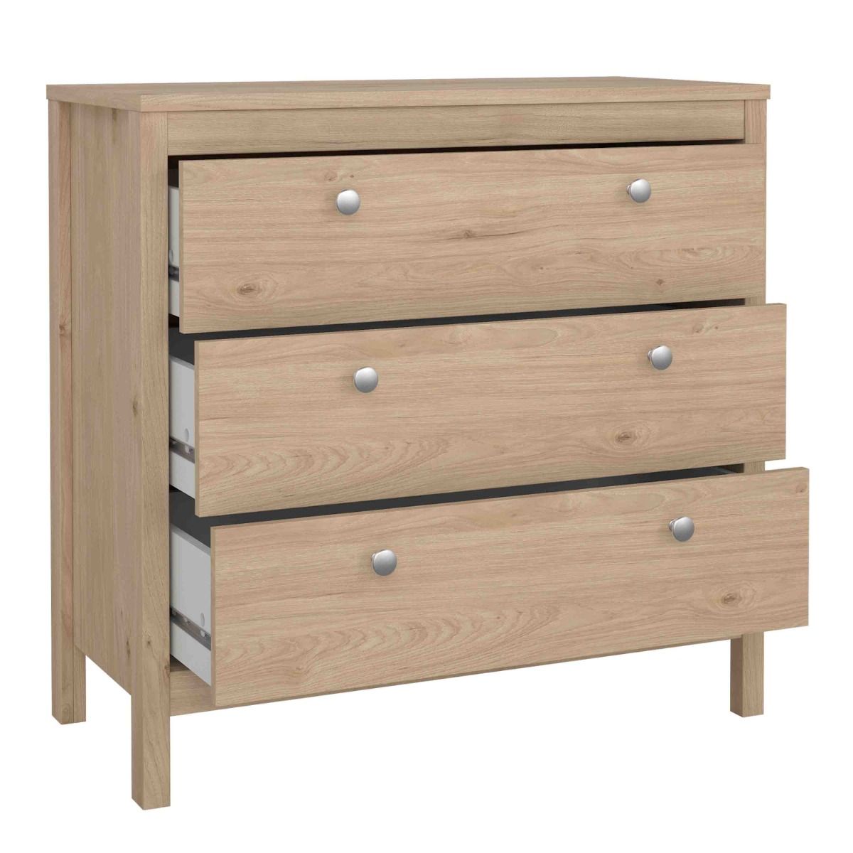 Wooden Chest Of 3 Drawers - Madrid